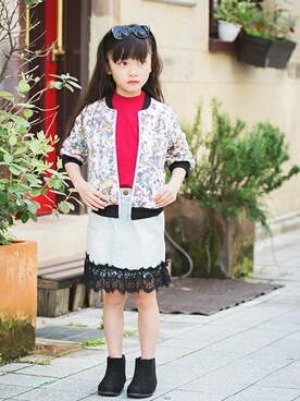 「RADCHAP（ラッドチャップ）のアイテム（ジャケット/アウター）」を使った、BRANSHESさん（キッズ・114cm）の夏コーディネート