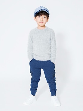 「アイテム（ニット/セーター）」を使った、BRANSHESさん（キッズ・110cm）の冬コーディネート