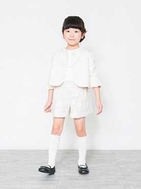 「アイテム（バレエシューズ）」を使った、BRANSHESさん（キッズ・109cm）の冬コーディネート