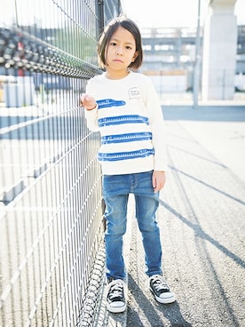 「skeegee（スキージー）のアイテム」を使った、BRANSHESさん（キッズ・120cm）の冬コーディネート