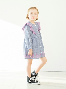 「アイテム（ワンピース）」を使った、BRANSHESさん（キッズ・110cm）の冬コーディネート