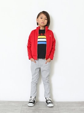 「アイテム（ジャージ）」を使った、BRANSHESさん（キッズ・112cm）の冬コーディネート