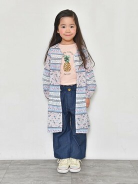 「RADCHAP（ラッドチャップ）のアイテム（ワンピース）」を使った、BRANSHESさん（キッズ・109cm）の冬コーディネート
