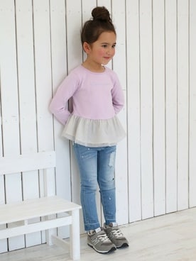 「チュール」｜BRANSHESさん（キッズ・111cm）の冬コーディネート