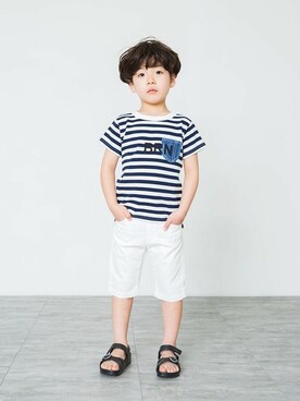 「アイテム（サンダル）」を使った、BRANSHESさん（キッズ・110cm）の春コーディネート