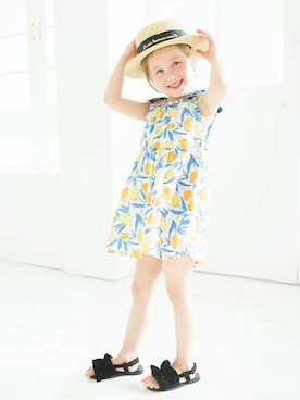 「アイテム（サンダル）」を使った、BRANSHESさん（キッズ・110cm）の春コーディネート