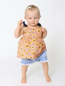 「アイテム（ママ＆ベビー）」を使った、BRANSHESさん（キッズ・80cm）の春コーディネート