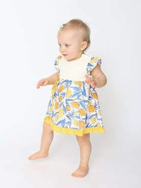 「アイテム（ロンパース）」を使った、BRANSHESさん（キッズ・80cm）の春コーディネート
