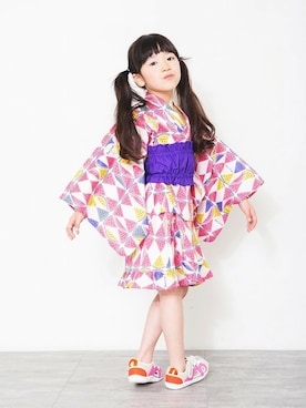 「RADCHAP（ラッドチャップ）のアイテム（シューズ）」を使った、BRANSHESさん（キッズ・109cm）の春コーディネート