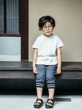 「アイテム（サンダル）」を使った、BRANSHESさん（キッズ・110cm）の春コーディネート