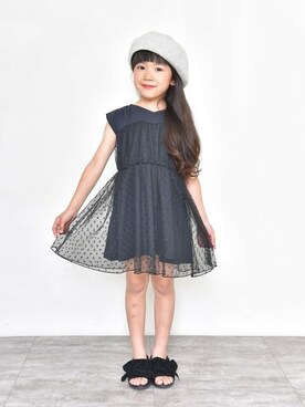 「アイテム（ワンピース/ドレス）」を使った、BRANSHESさん（キッズ・109cm）の春コーディネート