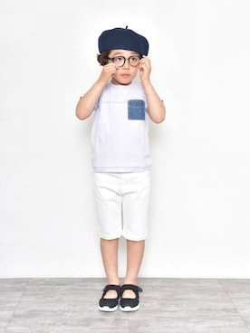 「アイテム（シューズ）」を使った、BRANSHESさん（キッズ・110cm）の春コーディネート