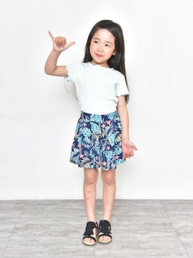 「アイテム（サンダル）」を使った、BRANSHESさん（キッズ・109cm）の夏コーディネート