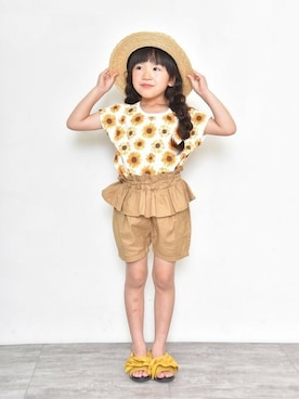 「アイテム（サンダル）」を使った、BRANSHESさん（キッズ・109cm）の夏コーディネート