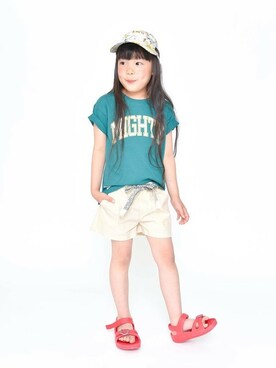 「RADCHAP（ラッドチャップ）のアイテム（帽子）」を使った、BRANSHESさん（キッズ・108cm）の夏コーディネート