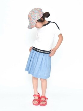 「RADCHAP（ラッドチャップ）のアイテム（帽子）」を使った、BRANSHESさん（キッズ・110cm）の夏コーディネート