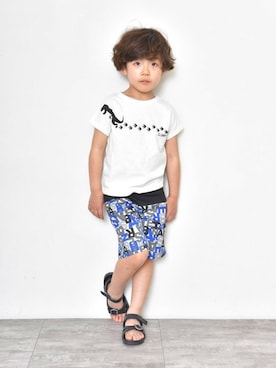 「アイテム（サンダル）」を使った、BRANSHESさん（キッズ・110cm）の夏コーディネート