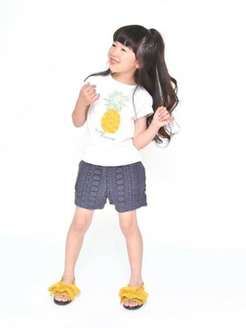 「アイテム（サンダル）」を使った、BRANSHESさん（キッズ・109cm）の夏コーディネート