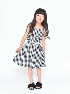 「RADCHAP（ラッドチャップ）のアイテム（ワンピース）」を使った、BRANSHESさん（キッズ・109cm）の夏コーディネート