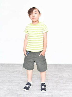 「アイテム（帽子）」を使った、BRANSHESさん（キッズ・111cm）の夏コーディネート