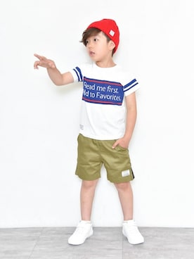 「アイテム（帽子）」を使った、BRANSHESさん（キッズ・111cm）の夏コーディネート