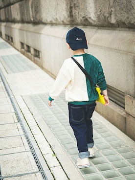 「アイテム（キャップ）」を使った、BRANSHESさん（キッズ・110cm）の夏コーディネート