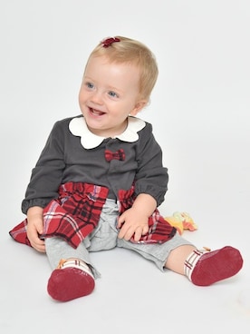 「アイテム（ロンパース）」を使った、BRANSHESさん（キッズ・65cm）の夏コーディネート