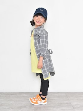 「RADCHAP（ラッドチャップ）のアイテム（シューズ）」を使った、BRANSHESさん（キッズ・110cm）の夏コーディネート