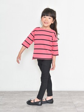 「七分袖」｜BRANSHESさん（キッズ・110cm）の夏コーディネート