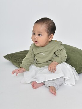 「アイテム（ロンパース）」を使った、BRANSHESさん（キッズ・65cm）の夏コーディネート