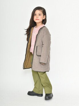 「RADCHAP（ラッドチャップ）のアイテム（ジャケット/アウター）」を使った、BRANSHESさん（キッズ・109cm）の秋コーディネート