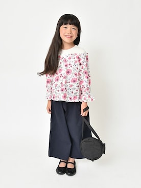 「アイテム（バレエシューズ）」を使った、BRANSHESさん（キッズ・114cm）の秋コーディネート