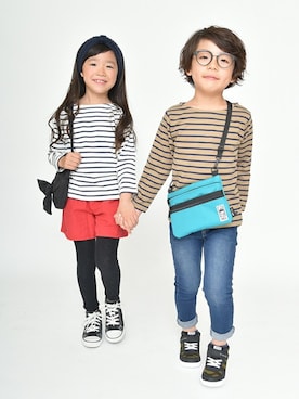 「アイテム（レッグウェア）」を使った、BRANSHESさん（キッズ・114cm）の秋コーディネート