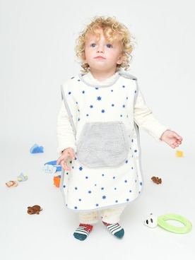 「アイテム（ロンパース）」を使った、BRANSHESさん（キッズ・82cm）の秋コーディネート