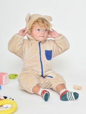 「アイテム（ママ＆ベビー）」を使った、BRANSHESさん（キッズ・82cm）の秋コーディネート