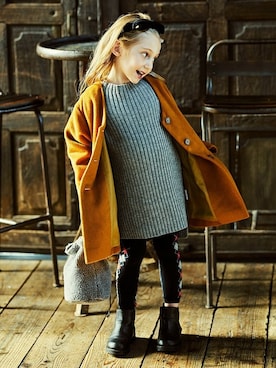 「アイテム（バッグ）」を使った、BRANSHESさん（キッズ・111cm）の秋コーディネート