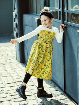 「アイテム（レッグウェア）」を使った、BRANSHESさん（キッズ・111cm）の秋コーディネート