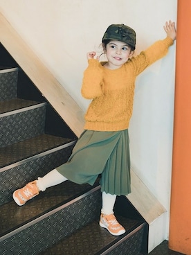 「RADCHAP（ラッドチャップ）のアイテム（シューズ）」を使った、BRANSHESさん（キッズ・109cm）の秋コーディネート
