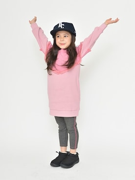 「RADCHAP（ラッドチャップ）のアイテム（レッグウェア）」を使った、BRANSHESさん（キッズ・110cm）の冬コーディネート