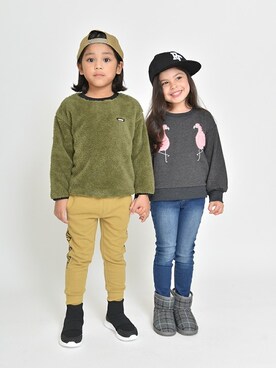 「RADCHAP（ラッドチャップ）のアイテム（帽子）」を使った、BRANSHESさん（キッズ・112cm）の冬コーディネート