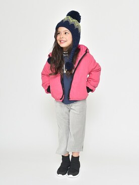 「RADCHAP（ラッドチャップ）のアイテム（帽子）」を使った、BRANSHESさん（キッズ・110cm）の冬コーディネート