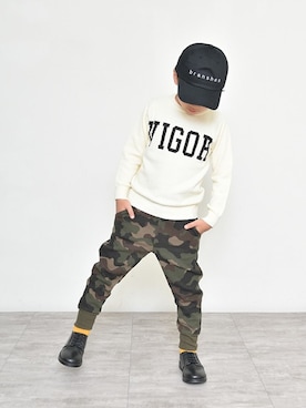 「アイテム（レッグウェア）」を使った、BRANSHESさん（キッズ・113cm）の冬コーディネート