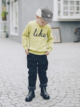 「クリスマス」｜「アイテム（キャップ）」を使った、BRANSHESさん（キッズ・110cm）の冬コーディネート