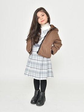 「RADCHAP（ラッドチャップ）のアイテム（ジャケット/アウター）」を使った、BRANSHESさん（キッズ・110cm）の冬コーディネート