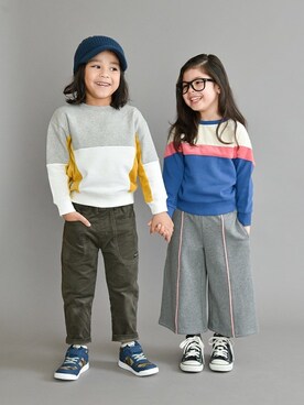 「RADCHAP（ラッドチャップ）のアイテム（帽子）」を使った、BRANSHESさん（キッズ・112cm）の冬コーディネート