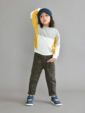 「RADCHAP（ラッドチャップ）のアイテム（帽子）」を使った、BRANSHESさん（キッズ・112cm）の冬コーディネート