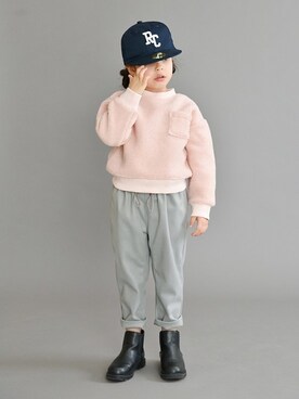 「RADCHAP（ラッドチャップ）のアイテム（帽子）」を使った、BRANSHESさん（キッズ・110cm）の冬コーディネート