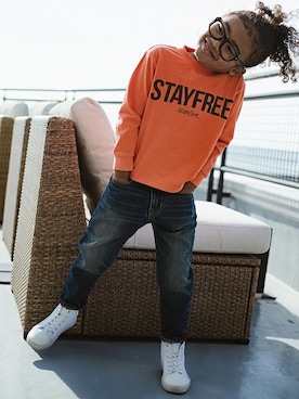 「アイテム（Tシャツ/カットソー）」を使った、BRANSHESさん（キッズ・110cm）の冬コーディネート