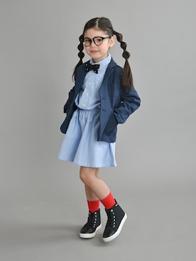 「RADCHAP（ラッドチャップ）のアイテム（ワンピース）」を使った、BRANSHESさん（キッズ・110cm）の冬コーディネート
