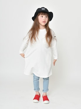 「アイテム（ワンピース/ドレス）」を使った、BRANSHESさん（キッズ・112cm）の春コーディネート